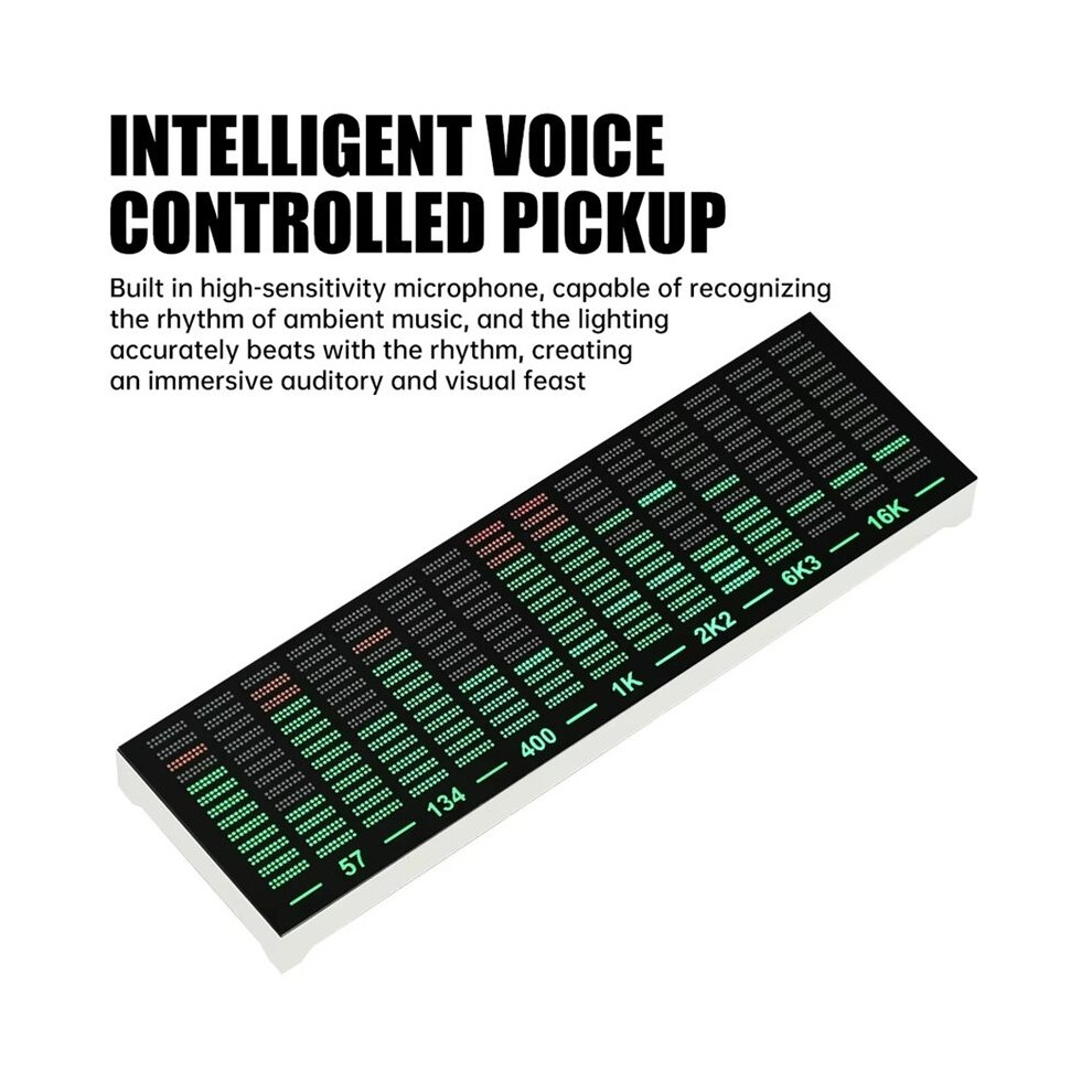 Multi-Mode Voice Control Music Spectrum LED Pickup Rhythm Analyzer ...