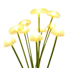 2Pcs Solar Mushroom Jellyfish Stake Lamps LED Solar Mushroom Lights Outdoor LED Garden Decor Lights for Yard Pathway A