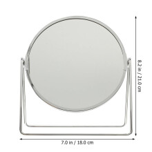 Double-Sided Makeup Mirror with 3X Magnification and Elegant Design for Vanity Use
