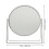 Double-Sided Makeup Mirror with 3X Magnification and Elegant Design for Vanity Use 8