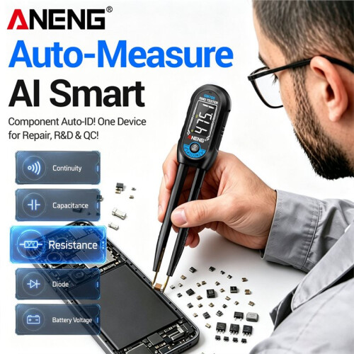 ANENG GN705  Digital SMD Tweezer  Tester Rechargeable Resistance Capacitance Auto Measurement Diode Tester Tool 1