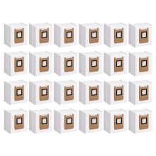 Paquete de 24 Bolsas de Polvo E25 E28 Compatibles con la Aspiradora Robot para Omni E25 E28, Sistema de Filtración de 4 Capas