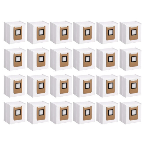 24er Pack E25 E28 Staubsäcke Kompatibel mit für  Omni Robot Vacuum E25 E28, 4-Lagen-Filterungssystem