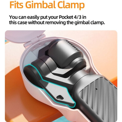 Gimbal Protective Case for  Pocket 4/3 Full-Coverage Shock-Resistant Case Hard Case Protector for  Pocket 4 F 2