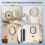 2PCS Quartz Clock Mechanism Replacement Kit, 5 Pairs Clock Hands(16/23mm) for DIY Clock Repair  Projects 4