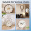 2PCS Quartz Clock Mechanism Replacement Kit, 5 Pairs Clock Hands(16/23mm) for DIY Clock Repair  Projects 5