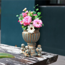 Retro Flowerpot Decorative Retro Angel Sculpture Flower Vase for Entrance Balcony Vintage Indoor Outdoor Garden Pots