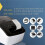 Compatible Continuous Labels for  DK-2205, 2.4" X 100 Ft, QL Label Printers, 6 Rolls + 1 Reusable Cartridge 6