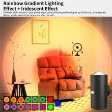 Lumière Murale LED RGB à Capteur de Mouvement, Lumière de Nuit Rechargeable, Lampe D'Ambiance Magnétique pour la Décoration Intérieure 4PCS