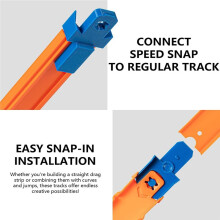 Adaptateur 8 Pièces Speed Snap pour Système de Piste Track Builder pour Mises en Page Mixtes et Constructions Personnalisées