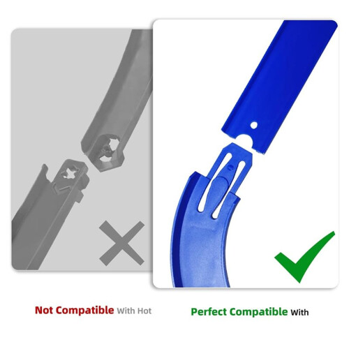 Racetrack Connectors, 90 Degree Replacement Curved Track Pieces 4-Pack Replacement for  Curved Track Corners 2
