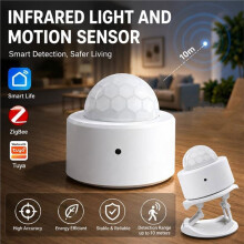 Sensor de Movimento Humano ZigBee 3.0 Sem Fio para Alarme de Segurança Residencial Inteligente para Alexa para Home Necessita de Gateway