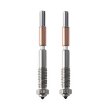 Bimetalen Nozzle, Nozzle Vervanging voor Qidi Q2 Q2c 3D Printer, voor PLA, PETG, ABS, ASA, PC, PA-CF Filamenten 0.6/0.8mm