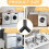 1set Universal Y-Type Washing Machine Hose Diverter, Plastic T-Connect with Hose Clamp, Suitable for Kitchens 4