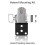 Hotend Verwarmingsassemblage Kit voor  A1, A1  3D Printer Hot End Verwarmingscomponent 3D Printer Accessoires 4