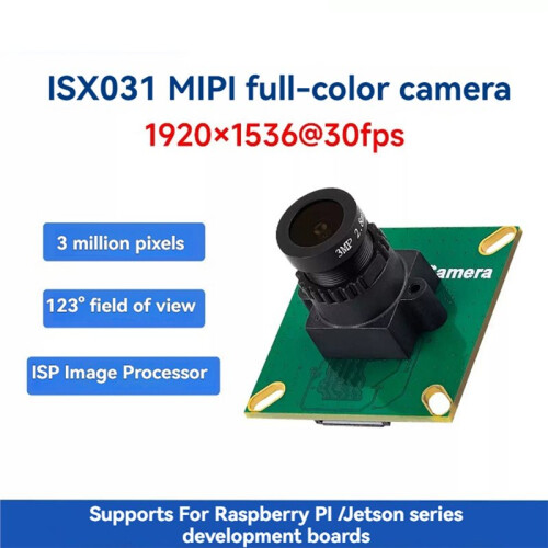 Module de Caméra ISX031 3MP MIPI Caméra Couleur Intégrée ISP pour Raspberry Pi 4/5/Jetson 2