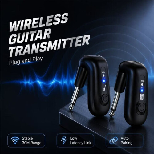 2.4G Wireless Guitar System Guitar Wireless Audio Transmitter Receiver for Electric Guitar Electric Instruments