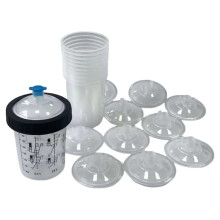 1Set Spray Gun Paint Mixing Cup H/O Quick Cup Paint System Spray Gun Tank 400ML Disposable Paint Cup