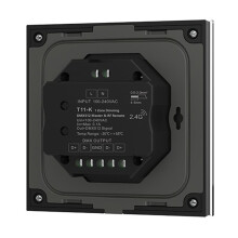 Rotary Panel Dimming Wand-Schalter für Dual-Farbe, CCT LED-Streifensteuerung Schwarz