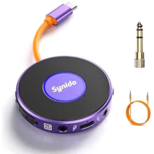 Synido Live Dock A10 Gitaar Audio Interface met USB-C 24-Bit, 48 KHz, voor DJ-Audio-Uitvoer, Muziekopname en Livestreaming
