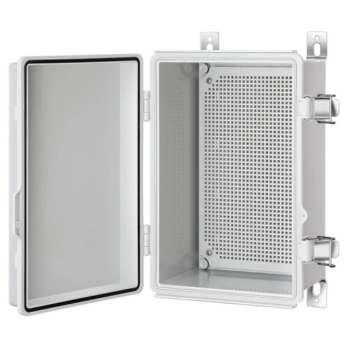 Outdoor Junction Box, IP67 Waterproof Plastic Enclosure for Electrical Project, Includes Mounting Plate and Wall Bracket 1