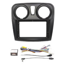9 Inch Car Radio Fascias Panel Canbus Box Power Cable Set for Sandero Symbol Logan 2014+ Dash Fitting Panel Kit