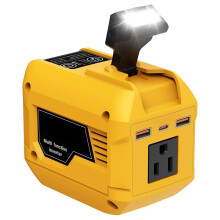 250W Power Inverter for 20V Battery, Portable Battery Inverter 1 AC Outlet, 2 USB ,1 Type-C Fast Charge(EU)