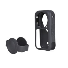 Full Body Protective Case for X6, Shockproof Anti-Scratch Silicone Camera Cover with Lens Cap