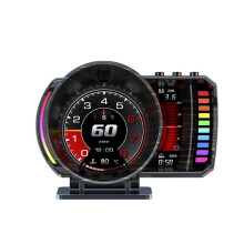 Car HUD -Board Computer OBD+GPS+RGB Gesture Recognition Speedometer Windshield Speed Turbo for Car Fault
