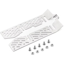 Stainless Steel Chassis Protect Armor Skid Plate Guard for 1/10 Trx4 T4 RC Model Car