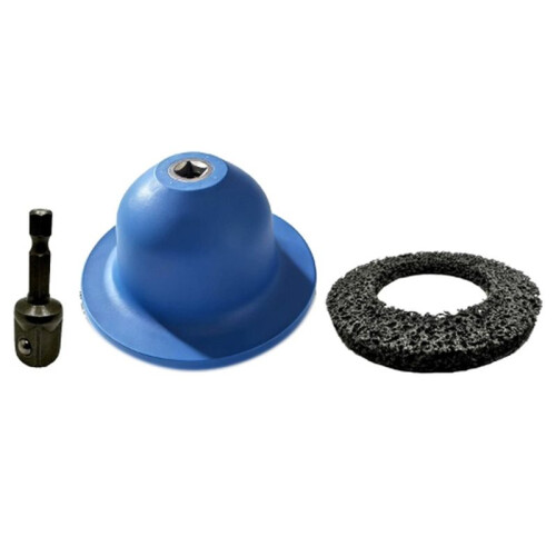 1set Wheel Grinder - Includes Sanding Pad and Adapter - for Cleaning Wheels and Mounting Rim Seats 1