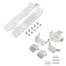 For TRX4 Chassis Armor Upgrade Set - Metal Chassis Armor Electronics Box Armor for 1/10 RC Crawler TRX4 Upgrade