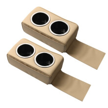 2 Pack Boat Cup Holder Boat Cup Holder Pontoon Double Drink Holders with Side Pocket for Fishing Outdoor