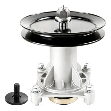 Mower Deck Spindle Assembly with Pulley (187292/192870), Complete Spindle for 42-Inch and 46-Inch Mower Decks