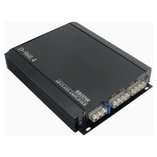 Amplificateur de Voiture D-960.4 4 Canaux 12 V, Amplificateur de Puissance Stéréo Numérique Surround avec Caisson de Basses Passif, Lecteur Audio,