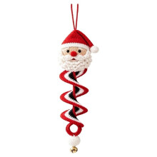 Crochet Snowman Spiral Ornament DIY Kit, Christmas Decoration Christmas Tree Crochet Kit, for Window Wall B