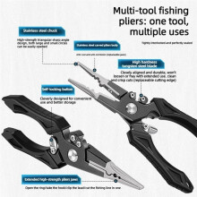 Lure Pliers Self Locking Hook Remover Braid for  Cutter Scissor Pliers Fishing Scissors for  Fishing Tool