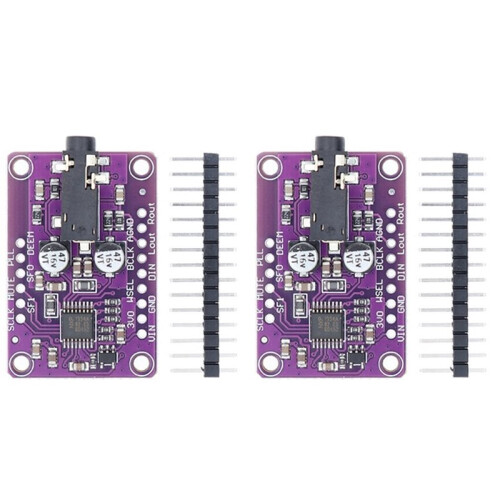 2 Stuks DAC-Modules MCU-1334 UDA1334A I2S DAC-Audio Stereo Decoder Module Printplaat voor  3,3V - 5V
