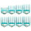 Premium 8-Piece Clipper Guard Set Professional Clipper Guide Comb Set Compatible with Most for  Clippers 1