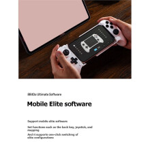 Manette de Jeu Mobile Sans Fil pour et Android, , avec Gâchettes et Joysticks à Effet Hall, Noire
