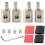 1set Amplifier Input Cable Reducer, 0 to 4 Gauge Converter, Power/Ground Adapter, Audio Amplifier Cable Terminal 1