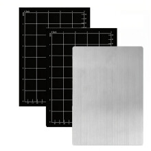Ensemble de 3 Tapis de Découpe Magnétiques (Plaque de Découpe Incluse) - Accessoires de Découpe et de Gaufrage pour les Loisirs Créatifs