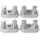 4Pack 77455 Cable Bender Tool, Connects to 1/2'' Ratchet, Wire Bending Tool 1
