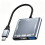 Adaptador USB C A , Tipo C A DP 1.4+USB 2.0+PD Carga de 100W, Modo DP ALT para 1