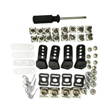 Football Helmet Repair Kit with Screwdriver, Helmet Facemask Fastener Hardware Replacement Set for Football Helmets