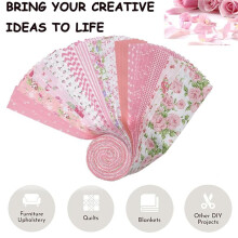 Strisce di Tessuto Jelly Roll per Quilting, Artigianato e Cucito, Confezione Assortita da 42 Strisce, Cotone Morbido per Coperte e Tappeti.