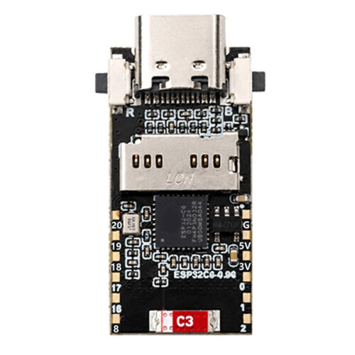 Placa de Desenvolvimento LCD ESP32-C6 com Tela de 0,96 Polegadas Sem Cartão , ST7789, 160x80,  TV, Porta , QST LVGL 1