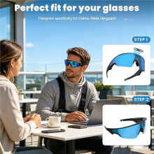 4PCS LED Blocker LED Light Blocking Stickers Lens Protection Bumper for Meta Vanguard Glasses