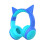 Casque  Sans Fil E61 avec Oreilles de Chat Mignonnes pour Enfants A 1