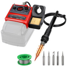 NEW Cordless Soldering Iron for  18V Battery, 90W Soldering Station Kit with 5 Tips,DIY Soldering Accessories